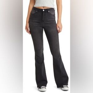 Women's Black Flared Jeans‎